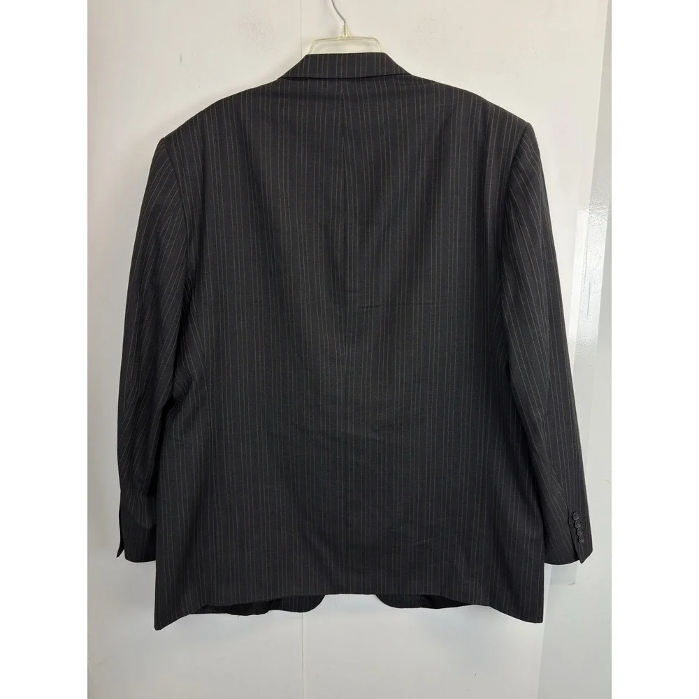 Martina Franca Wool 2-pc Suit Men's 48L 3 Button Blazer‎ 40X31 Pants Grey Stripe